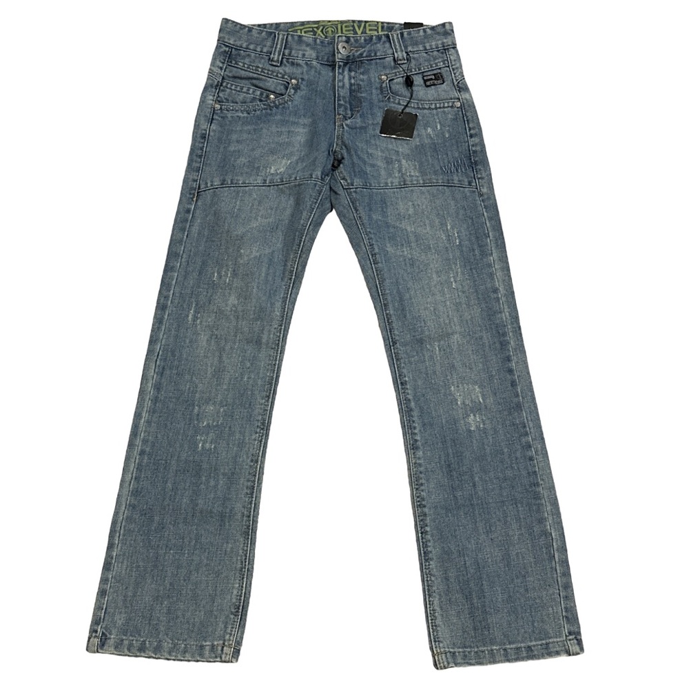 NEXT LEVEL Y2K unisex lightwash straight leg narrow jeans, size 25. BNWT.